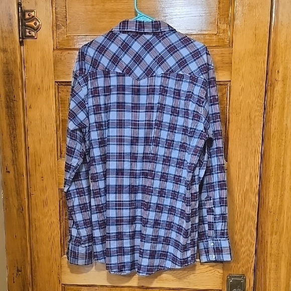 North Wood Long Sleeve Western Snap Shirt XL - Picture 4 of 4